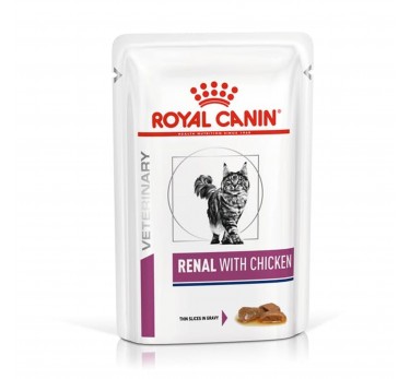 Royal Canin Renal Feline для кошек, лечение почек с цыпленком 0,085кг